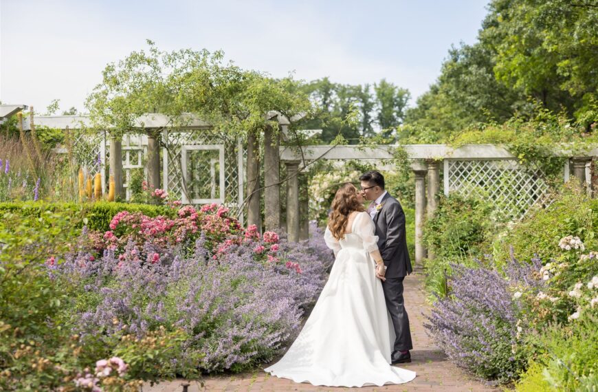 brooklyn botanic garden wedding photo