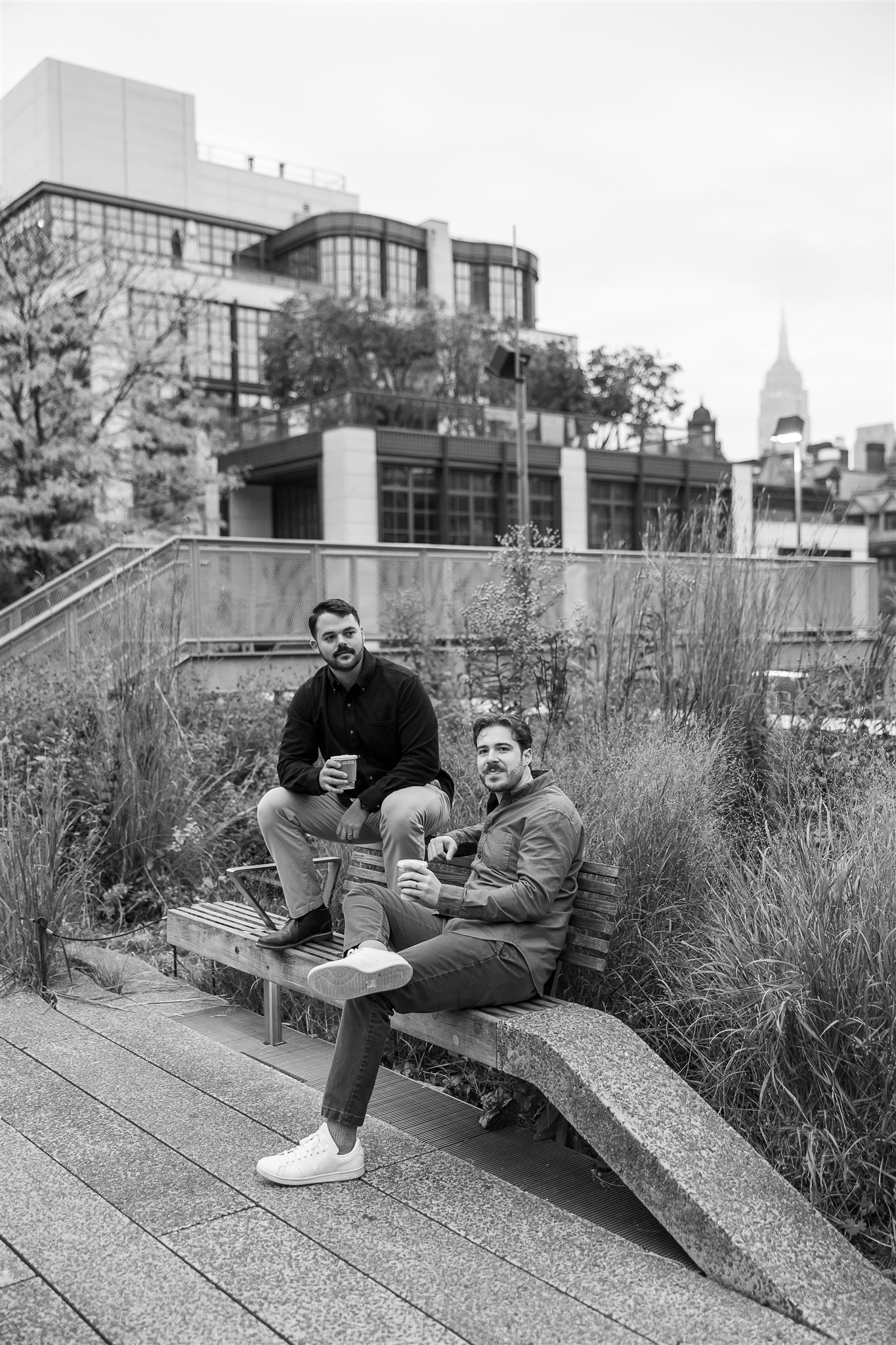 a highline engagement photo