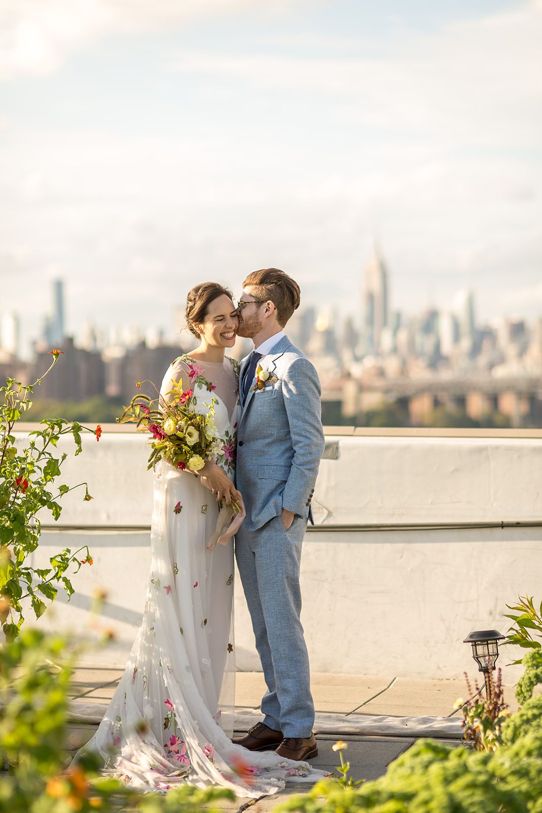Rooftop Farm Wedding at Brooklyn Grange |
